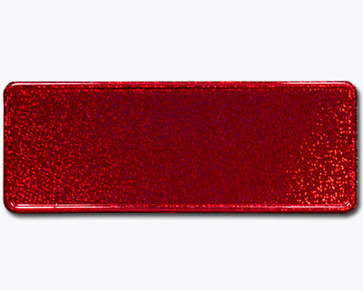Pram plate flake red 300 mm